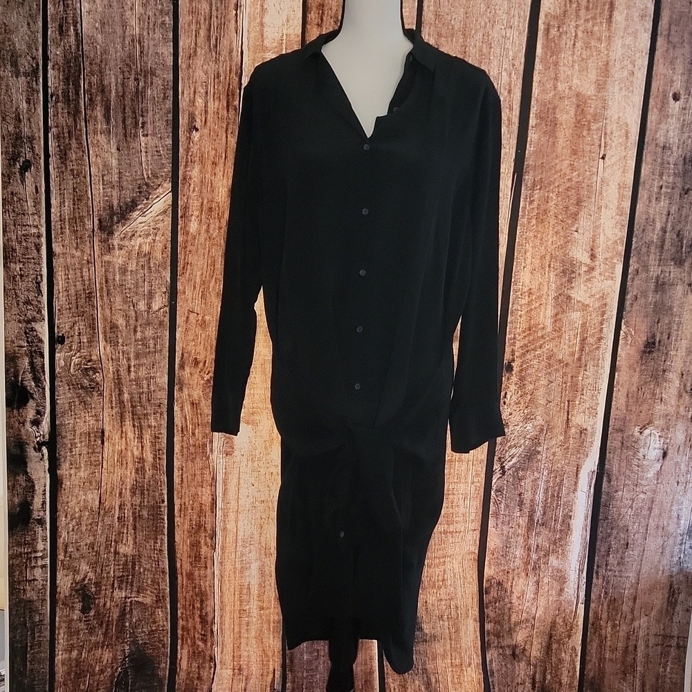 NWT All Saints Size 10 Black Cannan Dress - Picture 2 of 7